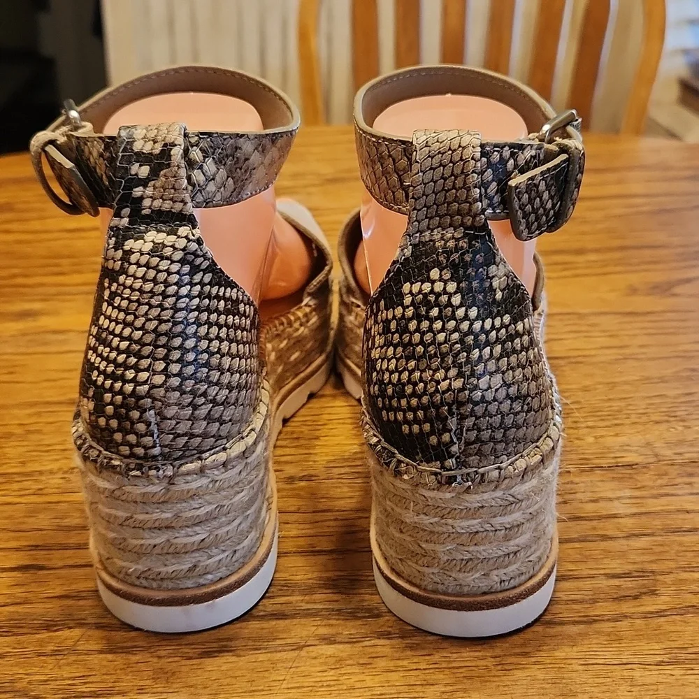Dolce Vita Larita Multi Suede Espadrille Sandals Size 7.5